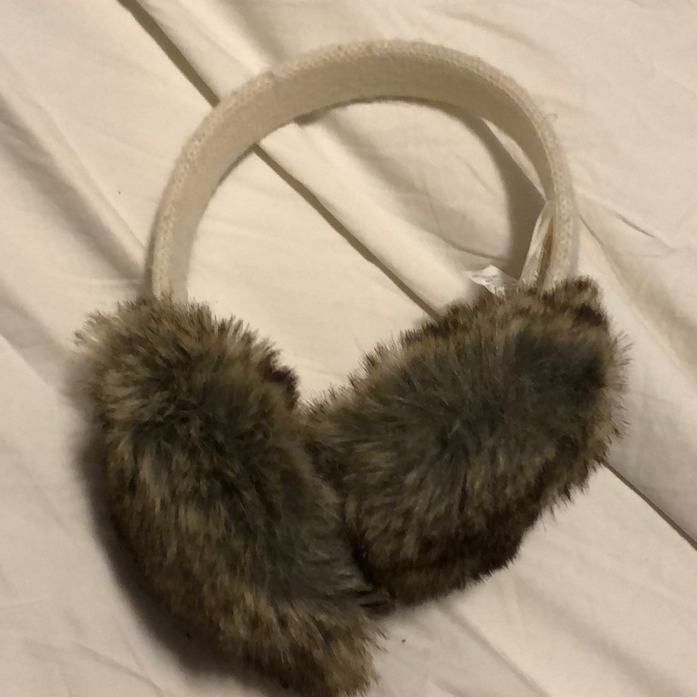 Super cute ear muffs with faux fur